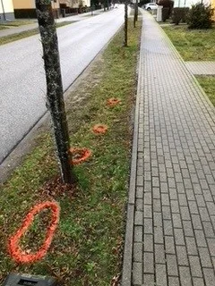 Hinweis gegen Hundekot in der Karl-Marx-Straße